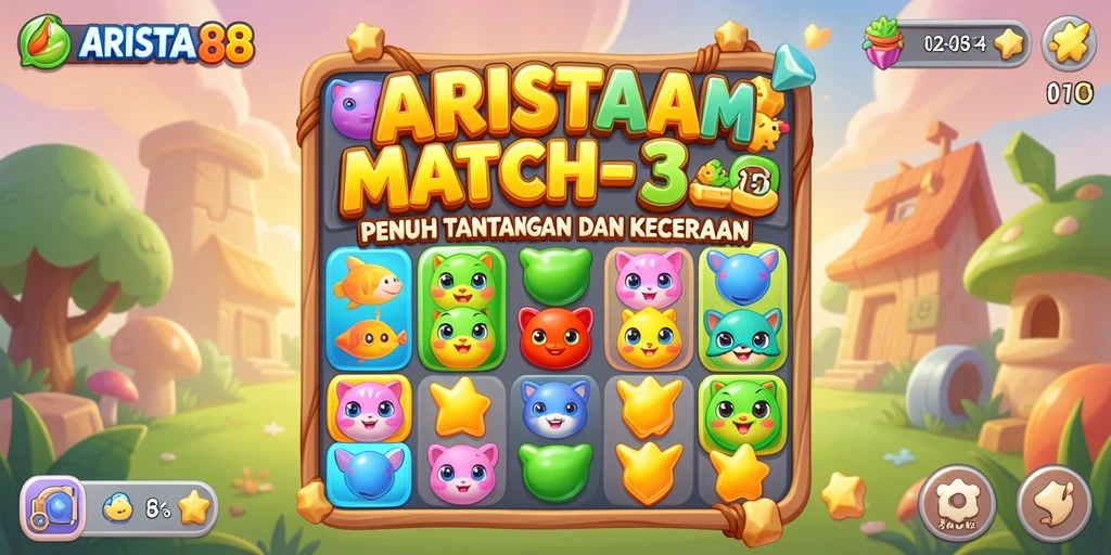Tampilan menarik dari gameplay ARISTA88 yang penuh warna dan tantangan.