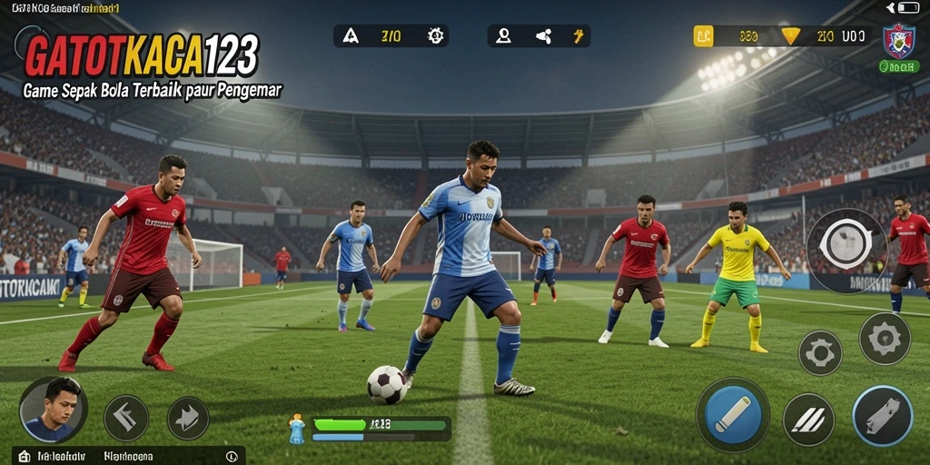 Tampilan dinamis GATOTKACA123 dengan aksi sepak bola yang menegangkan.