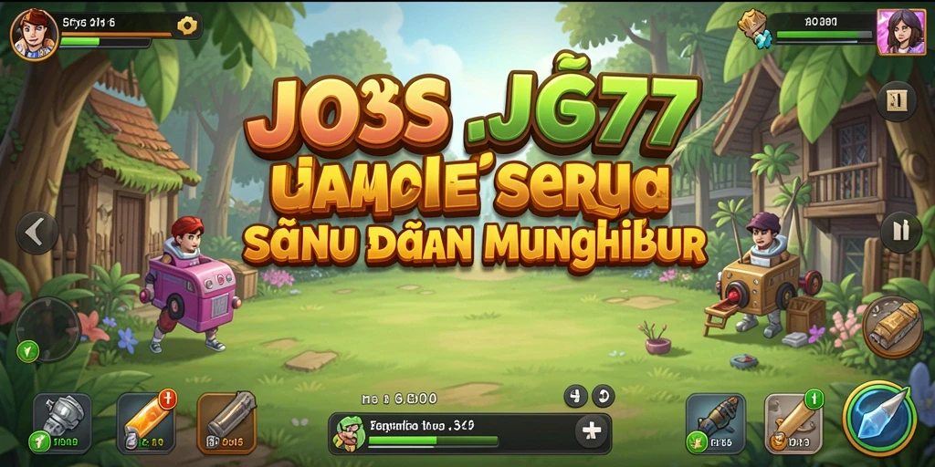 Screenshot utama JOS77 menunjukkan gameplay Idle yang menarik dan menawan.