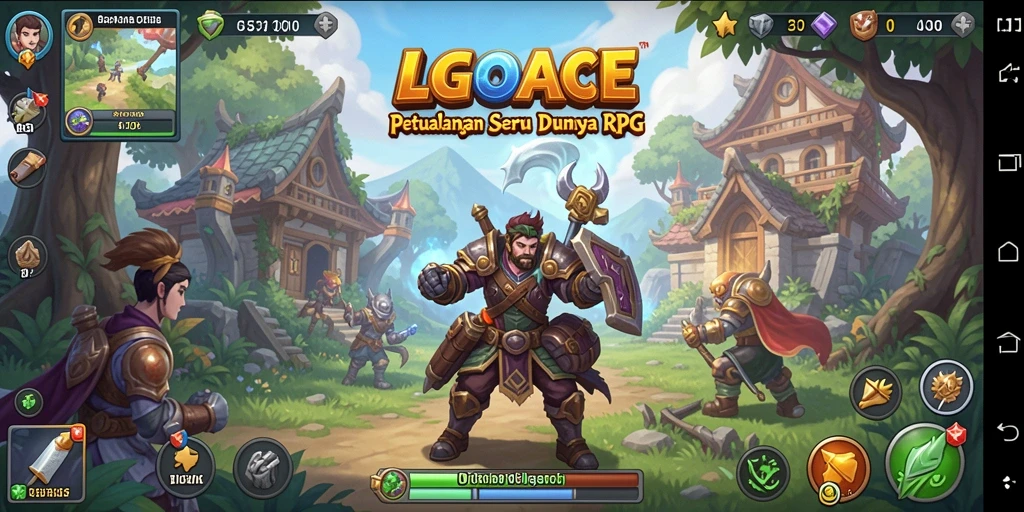 Tampilan gameplay LGOACE yang menakjubkan dan penuh aksi RPG.