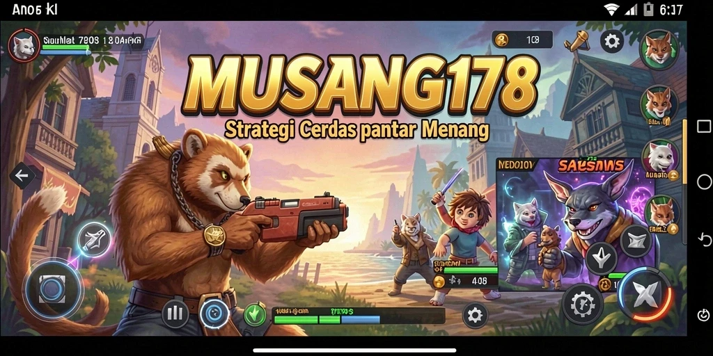 Tampilan menarik dari gameplay strategis di MUSANG178.