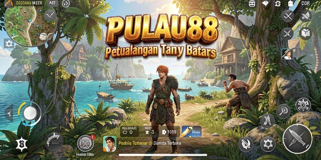 Tampilan gameplay seru di dunia terbuka PULAU88.