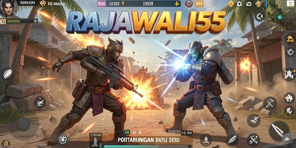Gameplay intens saat bertarung di RAJAWALI55.