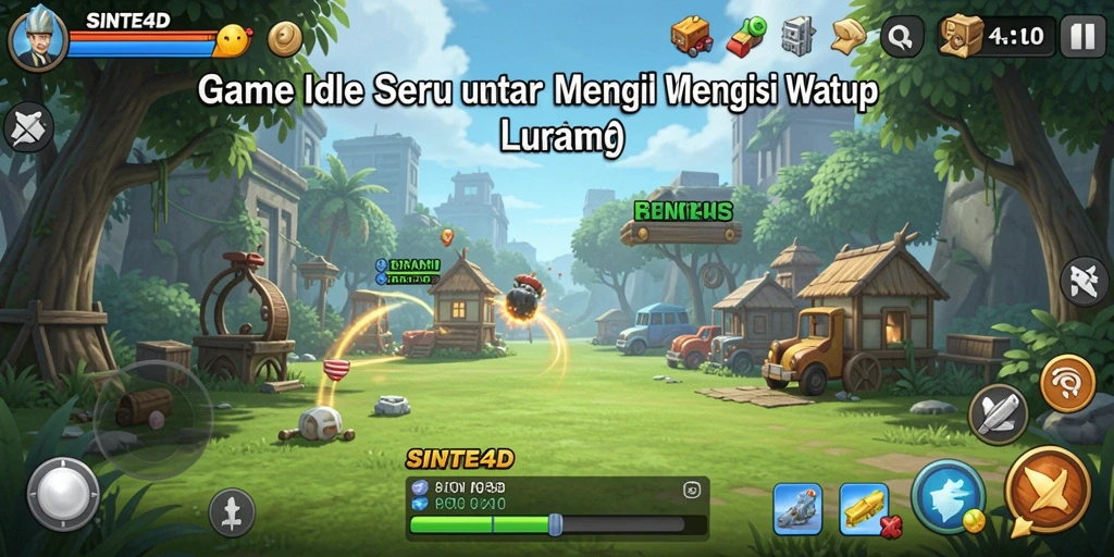 Tampilan gameplay SINTE4D yang menarik dan interaktif.